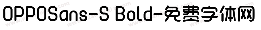 OPPOSans-S Bold字体转换